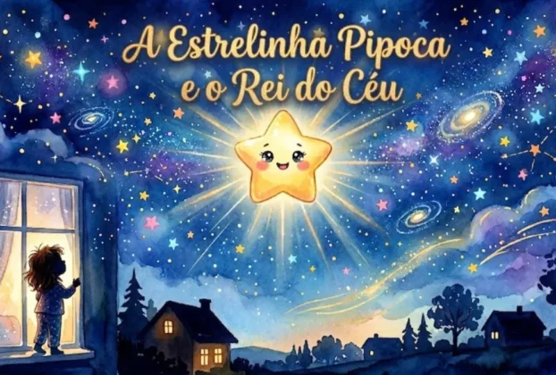 História Infantil de Deus A Estrelinha Pipoca e o Rei do Céu