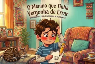 Historia infantil curta O Menino que Tinha Vergonha de Errar