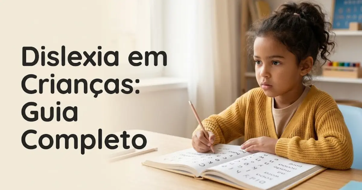 Dislexia em crianças sinais precoces, diagnóstico e como ajudar em casa