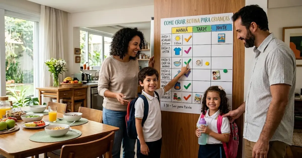 Rotina Infantil: Como Criar Uma Que Funcione de Verdade 1 Rotina Infantil Como Criar Uma Que Funcione de Verdade
